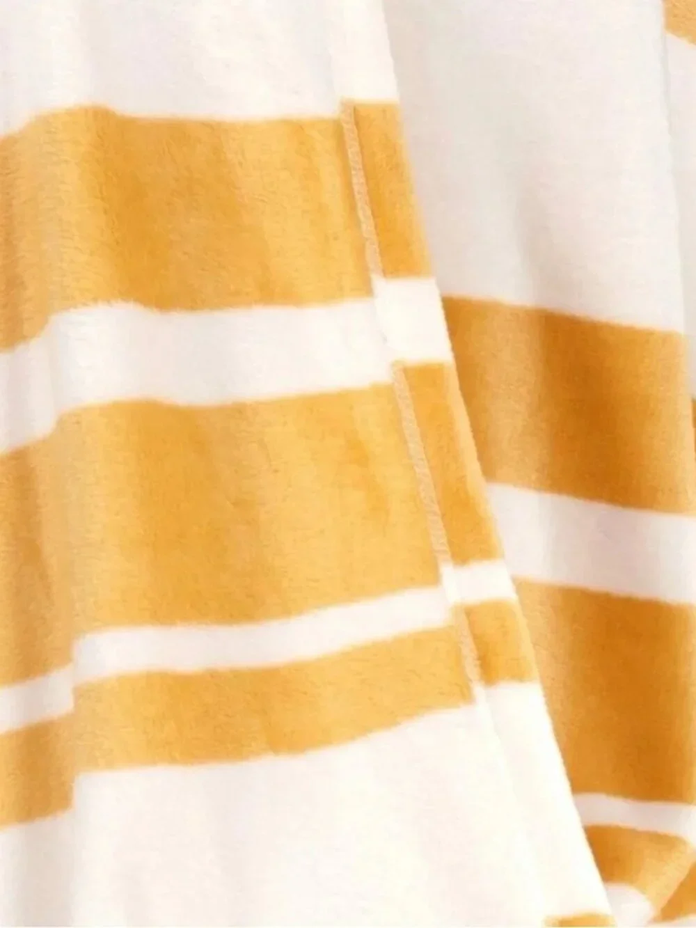 Printed Plush Striped Throw Blanket Yellow Room Essentials 50”x60”